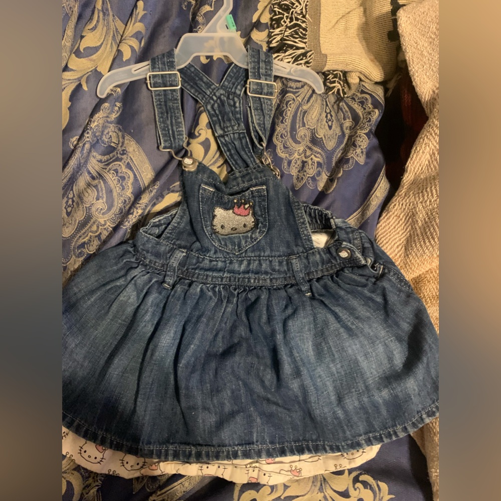Hello Kitty Skirt Overalls